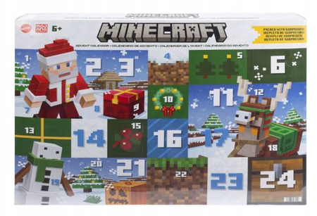 Mattel Minecraft Kalendarz Adwentowy Z Figurkami HXM86