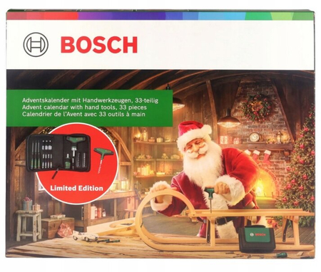 Bosh Kalendarz Adwentowy Z 33-trzema Narzędziami Ręcznymi 16000349X