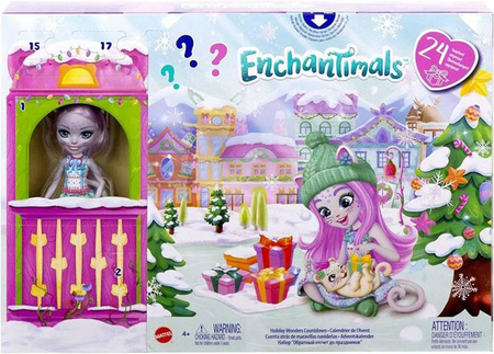 Mattel Enchantimals Kalendarz Adwentowy Lalka Plus Akcesoria HHC21