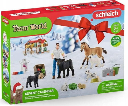 Schleich Kalendarz Adwentowy Farm World Świąteczna Farma 98643
