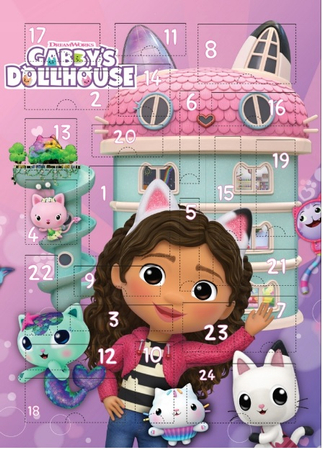 Gabby's Dollhouse Domek Gabi Kalendarz Adwentowy Z Ozdobami Do Włosów