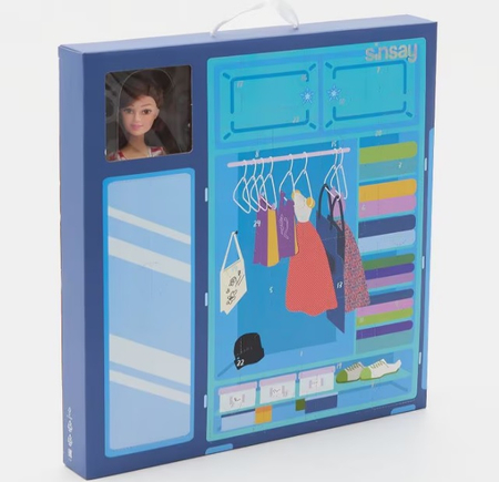 Sinsay Kalendarz Adwentowy Lalka + Akcesoria Niebieski