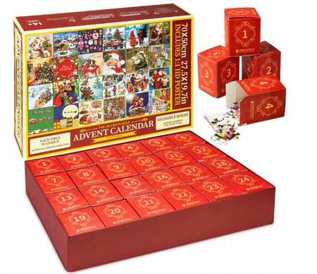 The Jigsaw Puzzle Kalendarz Adwentowy Z Puzlami