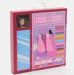 Sinsay Kalendarz Adwentowy Lalka + Akcesoria Bordowy