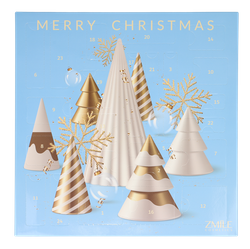 Zmile Advent Calendar Kalendarz Adwentowy Z Kosmetykami Square 3D Christmas Trees