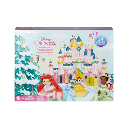 Mattel Disney Princess Kalendnarz Adwentowy Małe Lalki HLX06