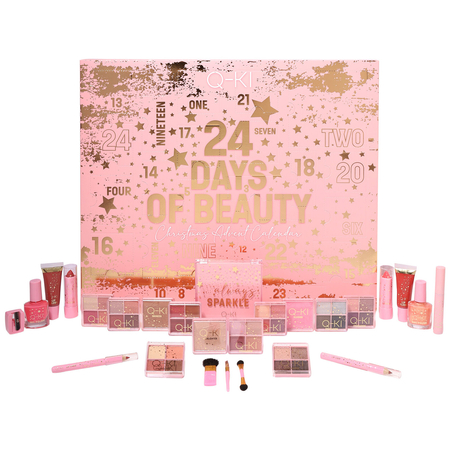 Q-KI 24 Days Of Beauty Calendar Kalendarz Adwentowy Z Kosmetykami Gwiazdki